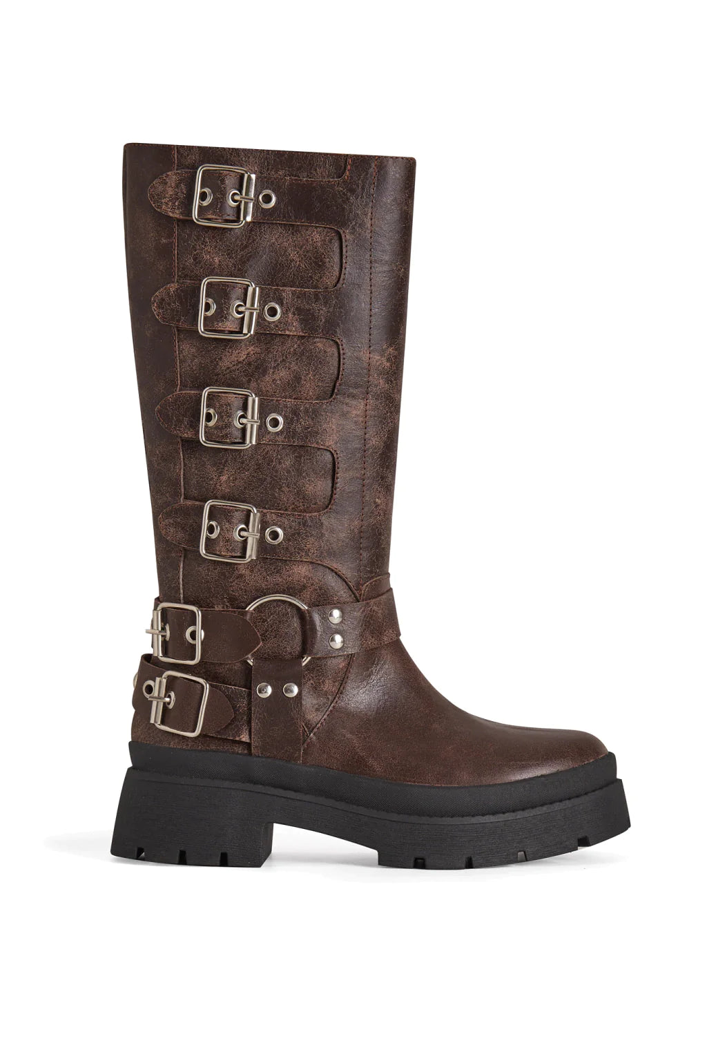 BIKER BOOTS BROWN