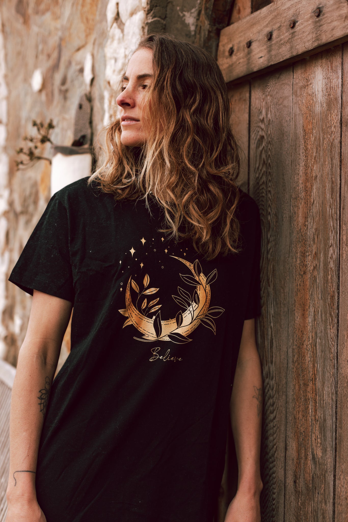 POLERA BELIEVE ALGODÓN ORGÁNICO