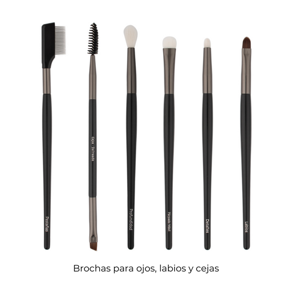 SET DE BROCHAS OH! MY BRUSH (OJOS, LABIOS Y CEJAS)