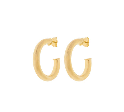 GOLD HOOPS XL SATINADAS